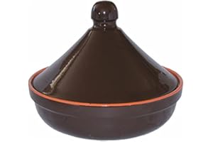 Colì Maioliche e Terrecotte dal 1650 Tajine Brunella in Terracotta, Marrone 26x26x20 cm