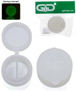 Grace Dabs 40mm Silicon Stash pot - Various Colours - (Glow in the dark)