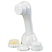 Electric Vibrating Facial Cleansing Brush Advanced Waterproof Sonic Cleansing System Portable Face Exfoliator Rechargeable Cleanser Massager Scrubber with 2 Replacement Heads for Skin Care and Body