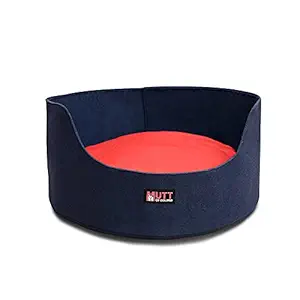 Mutt of Course Basket Dog & Cat Bed (Small, Red)