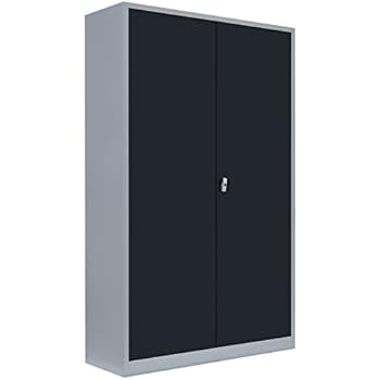 PROREGAL 3x Flügeltürenschrank Elephant - Metall Aktenschrank 180x80x40cm Abschließbar