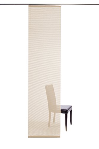 Flächenvorhang Manhattan Farbe: Crème transparent - 2