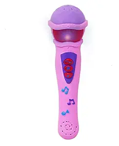 Enorme Singing Musical Microphone Mike Toy with Self Voice Mic Sound and 3D Lights Toy for Kids ( Battery Included - Multicolor Set of 1 )