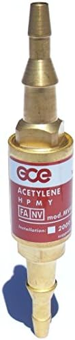 Anti retour pare feu acetylène