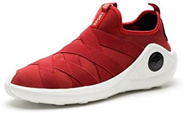 HappyBeauty Men's Sports Shoes Breathable Lightweight Wear-resisting Non-slip Outdoor Sports Running Fitness Shoes , red , UK8