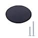 Produktbild AmazonBasics - Schubladenknopf, Möbelgriff, flach, rund, Durchmesser: 3,66 cm, Matt-Schwarz, 10er-Pack