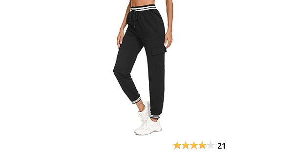 Wayleb Pantaloni Sportivi Donna Estivi Pantaloni da Tuta Jogger Casual  Sweatpants Larghi con Tasche e Coulisse Regolabile per Fitness Yoga Jogging  lencicol Pantaloncini Abbigliamento