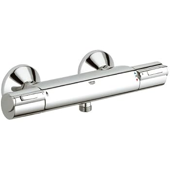 Grohe Grohtherm 1000 Duschsystem – Thermostat-Brausearmatur In Silber/Chrom, Mit CoolTouch Und Temperaturkonstanthaltung