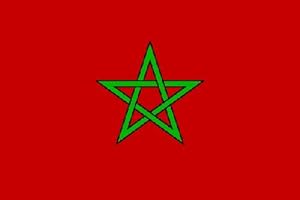 SUPER STICKER Lote 2 ud - Pegatina vinilo impreso para coche, pared, puerta, nevera, carpeta, etc. Bandera de marruecos