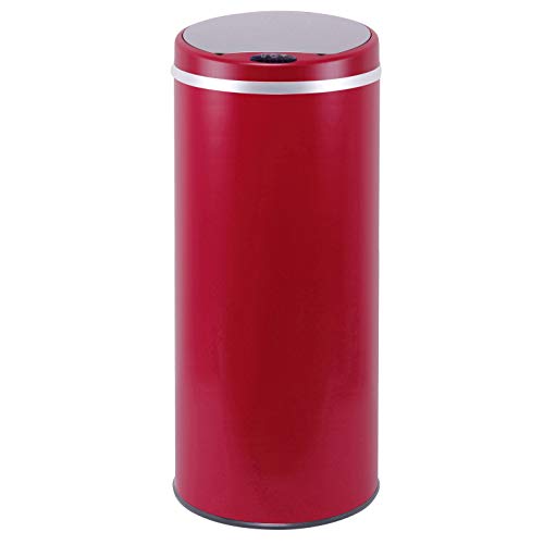 Kitchen Move BAT-42LI Design Originale Poubelle Sensor Automatique 42L Rouge 31 x 74 cm