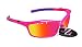 Produktbild RayZor Professionelle Sportsonnenbrille, UV 400, leicht, mit verspiegelten rosa Gläsern mit Luftschlitzen, rosa