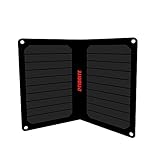 SPANNUNGSREGLER | 11W bei 5V automatisch geregeltem Ausgang (kann USB-Geräte direkt aus dem Ordner laden), UV-beständiges Panel mit SunPower Hochleistungszellen und aus wasserdichtem ETFE-Laminated.