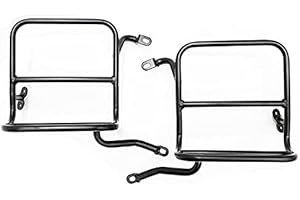 AEspares Compatible con Royal Enfield Classic 350 500 portaequipajes trasero LH+RH Negro