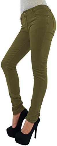 Vanilla Inck New Ladies Womens Skinny Jeans Jegging Khaki 16