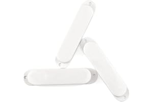 IKN Copri pickup single coil stile chiuso senza foro per la sostituzione della chitarra elettrica, bianco