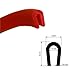 Produktbild EUTRAS Kantenschutz KSO4004 Keder Schutzleiste – für Kanten 0,4 – 1,5 mm – rot – 10 m