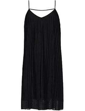 FIND Damen Kleid mit Knitter-Optik
