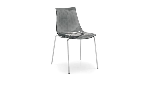 Calligaris Ice Chair Cs 1038 Grey Smoke Transparent