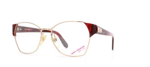 Preisvergleich Produktbild Paco Rabanne Damen Brillengestell Rot Red Gold