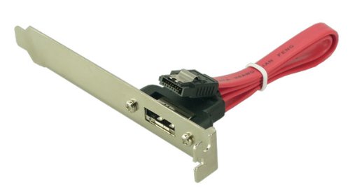 LogiLink CS0005 SATA zu e-SATA mit Slot Bracket, int. 1x SATA, ext. 1x e-SATA