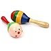 Maracas bois ovale percussion instrument musique bébé enfant jouet mini
