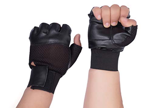 Dee Mannequin 786 Leather Gym Gloves (Black) RS.179.00