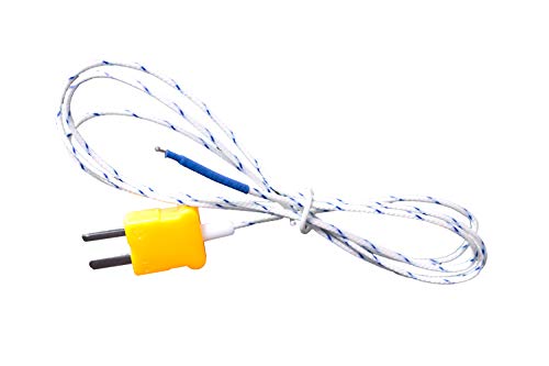 PeakTech Ahrensburg PeakTech TF-50 - Sensor de Temperatura (-50 °C hasta 250 °C, con Conector Tipo K, termómetro y multímetro)