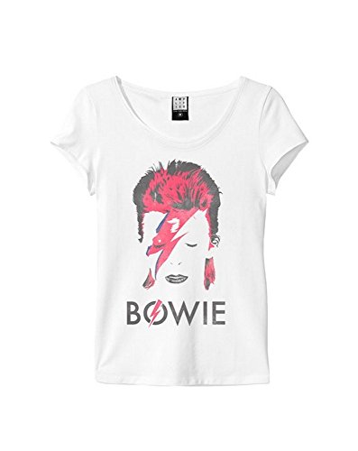 Preisvergleich Produktbild Amplified - David Bowie Damen T-Shirt - New Aladdin (Weiss) (S-L) (M)