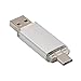 Produktbild Ouneed USB-Sticks,USB 3.0 8/16/32/64 GB Flash-Laufwerk Typ-C OTG Sticks Dual-Stecker-Flash-Laufwerk U Disk für USB-C Smartphones und Neue MacBook (Silber, 16 G)