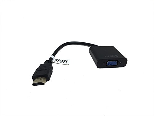 MAK POWER Mini HDMI Stecker auf VGA Buchse Video Converter Cable Adapter – Schwarz (MINI HDMI ZU VGA) - 2