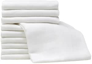 Lot De 12 Carres De Tissu Reutilisables Pour Bebe 100 Coton Pour Couche Bavoir Lingette Couleurs Variees 70 X 70 Cm Amazon Fr Bebes Puericulture