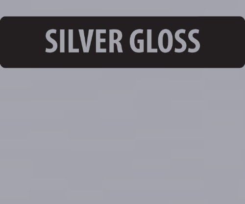 A4 Silver Gloss Vinyl Self Adhesive Sheet Grade A Quality, Craft Robo Silhouette Cameo