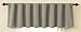 Sound Asleep Room-Darkening Backtab Window Valance 42-Inch grey