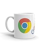 Family Shoping Birthday Gifts for Brother, New Year Gifts,Google Chrome White Coffee Mug -320ml