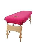 Housse de table de massage de classique aztex avec trou pour le visage, Rose