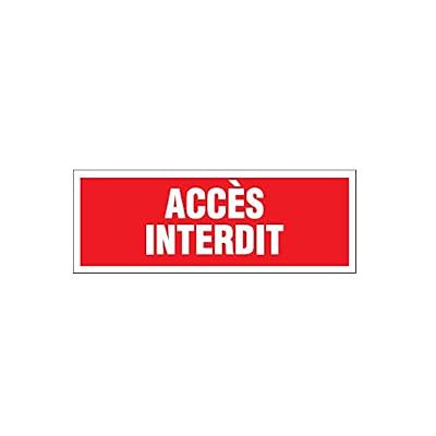 Novap - Panneau - Acces interdit - 330X120 Mm Rigide