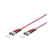 Produktbild Goobay OM4 Duplex Patchkabel ST/ST 5m violett