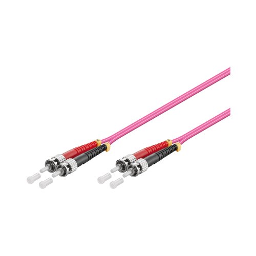 Preisvergleich Produktbild Goobay OM4 Duplex Patchkabel ST / ST 5m violett