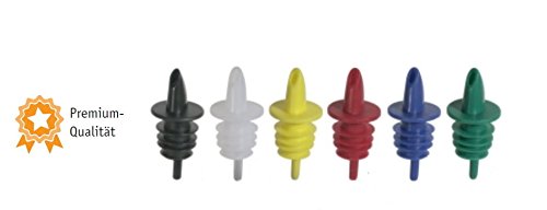 Kerafactum® - 6 er Pack Ausgießer Schnapsausgießer Dosierer Flaschenausgießer Schnapsgießer