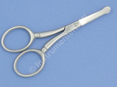 Pfotenschere Hunde-Haarschere Fellschere Gerade und Gebogen 2er Set – ABGERUNDET – EDELSTAHL - 2