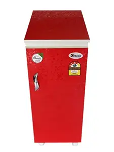 CLASSIC ATTA CHAKKI Diamond Talky RED Fully Automatic Domestic Flour Mill with Talky System, Premium ISI Plywood Body with Inside Fully Stainless Steel, Atta chakki, Ghar Ghanti