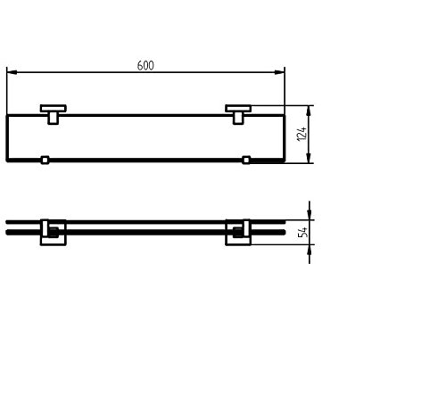 Haceka 1124442 Mezzo Tec, Ablage, 60 cm - 5