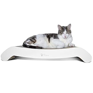 PetFusion Cat Scratcher Flip Lounge. [Reversible y @ 69 CM se Ajusta Incluso a los Gatos más Grandes]