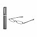 Produktbild superior ZRL ® Frauen Männer Mini Compact Leichtgewicht Metallrahmen Lesebrille Leser w/Portable Pocket Clip Alu-Gehäuse