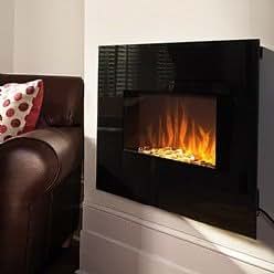 JML Luxury Flame - Elektrischer Wandkamin mit Flammenambiente und
