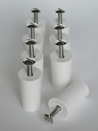 Anschlagpuffer Stopper für Rollladen 28mm weiß -8 Stück - 2