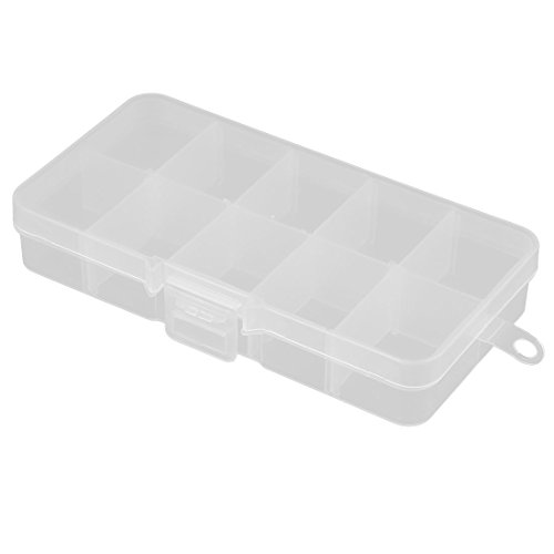 Preisvergleich Produktbild sourcingmap Plastik Komponenten Gefäß Halter Lagerung Box Koffer weiß