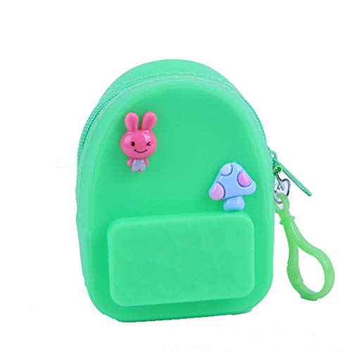 Preisvergleich Produktbild Winice Tragbare Geldmünzsack Tasche, Schultasche Kleine schützende Aufbewahrungsbox Box Tasche für Schlüssel Karten USB Sticks, Kabel Münze Cash - grün