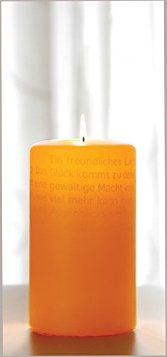 Wortlichtkerze Wortlicht Kerze ZUR FREUDE