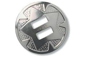 TANDY LEATHER Nickel 1-1/4" Star Concho 10/Pkg 1320-02